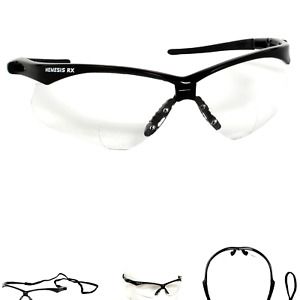 KLEENGUARD V60 Nemesis Vision Correction Safety Glasses (28624), Clear Reader...