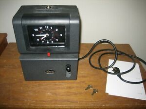 Lathem Mechanical Time Clock Model 2121 Working Condition NEW - w/ 2 keys