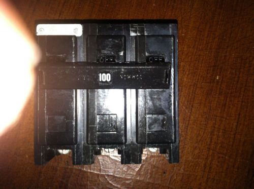 Cutler hammer circuit  breaker bab3100h  3 pole 100 amp bolt on  new pull out for sale