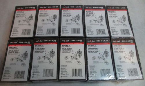 Lot of 10 red dot d-pak 1-gang universal box dih3-1-lm-br for sale