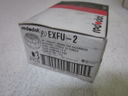 Lot of 9 red dot rd exfu-2 3/4&#034; conduit for hazardous locations *new in a box* for sale