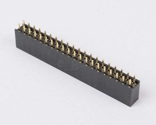 10pcs 2.54mm 2x20 pin double row female pin header for sale
