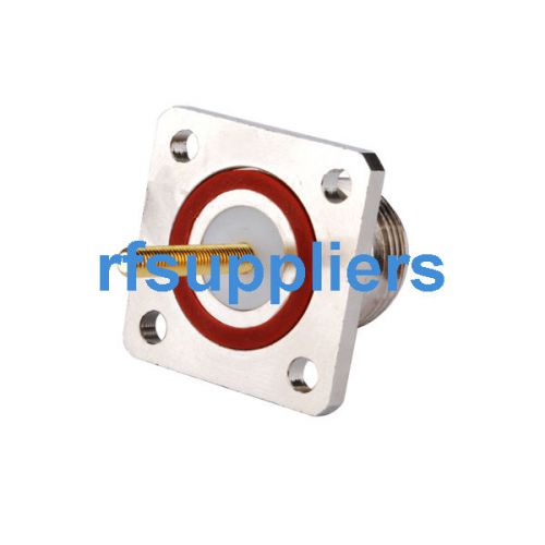 2xN female bulkhead O-ring connector panel mount 25*25mm for fiber-glass antenna