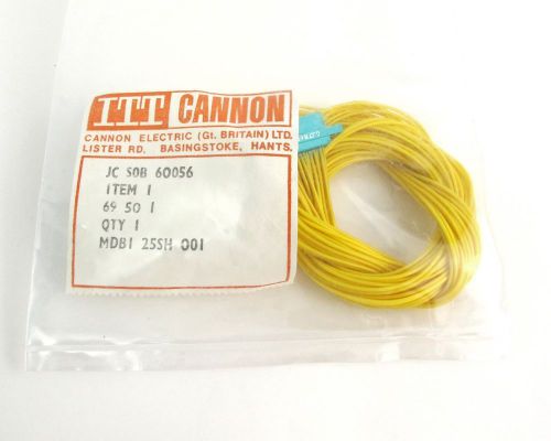 ITT/Cannon MDB1-25SH001 Micro Mini D-Sub Connector 25 POS Gold Socket Contacts