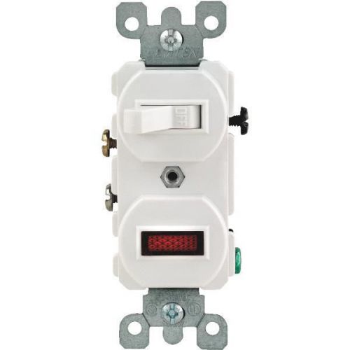 Leviton s04-05226-ws white switch and pilot light-white switch/pilot light for sale