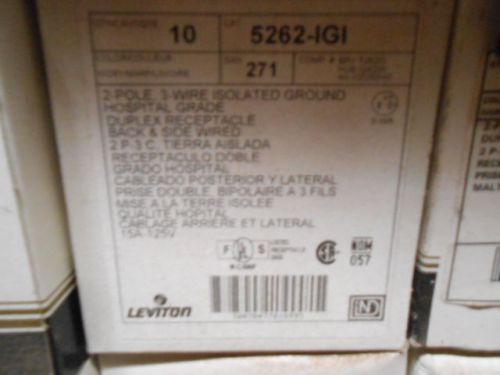 Leviton 5262-igi 15-amp, 125 volt, industrial series heavy duty specification gr for sale