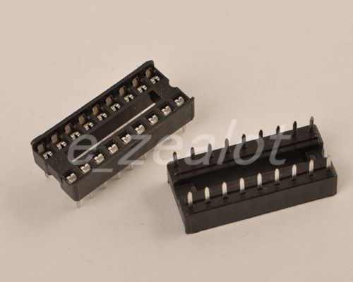 10pcs new 18 pins dip ic sockets adaptor solder type socket for sale