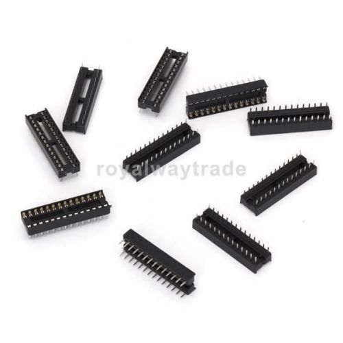 10pcs 28 pin DIP IC Sockets Adaptor Solder Type -35 x 10 x 8 mm