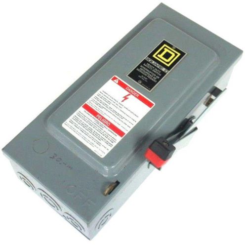 NEW SQUARE D H361 HEAVY DUTY SAFETY SWITCH 30AMP