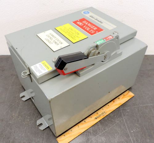 ALLEN-BRADLEY AB 1494G-BF3J6-98-412-414 SAFETY SWITCH DISCONNECT USED