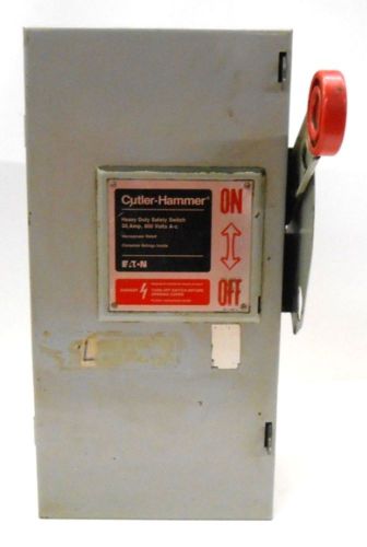 Cutler hammer / eaton, heavy duty safety switch, dh361ngk, 30 amps for sale