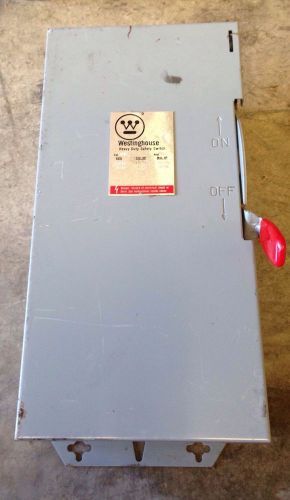 New Westinghouse 3P 60 Amp 600V Fusible Disconnect Switch HFN362