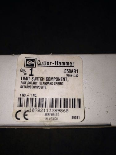 CUTLER HAMMER LIMIT SWITCH E50AR1 New!!!