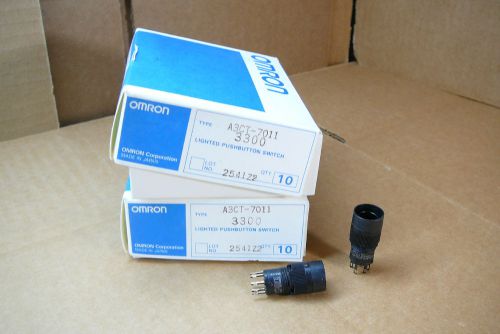 A3CT-7011 Omron New In Box Pushbutton Case Round Momentary A3CT7011