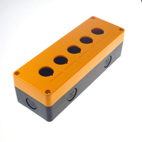 22mm 5 hole  204x73x58 mm push button switch station control plastic box case for sale