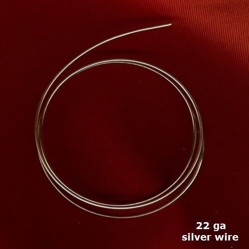 Silver wire solid core 22 ga. ideal for audio projects .9999 pure