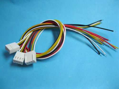 1000 pcs 2510 Pitch 2.54mm 4 Pin Female Connector with 26AWG 300mm Leads Cable