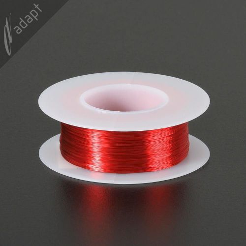 33 AWG Gauge Magnet Wire Red 775&#039; 155C Solderable Enameled Copper Coil Winding