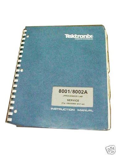 Tektronix 8001/8002a service manual for sale