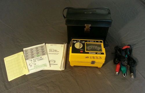 Biddle Megger 212159: Hand-Crank Analog Insulation and Continuity Tester
