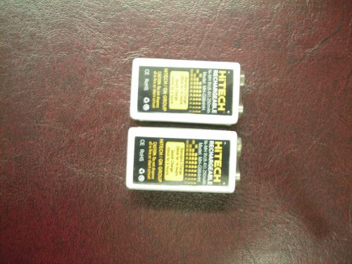2 Rechargeable NiMh 9v 006P *250mAh*Hitech US*battery quality approval CE/R0HS