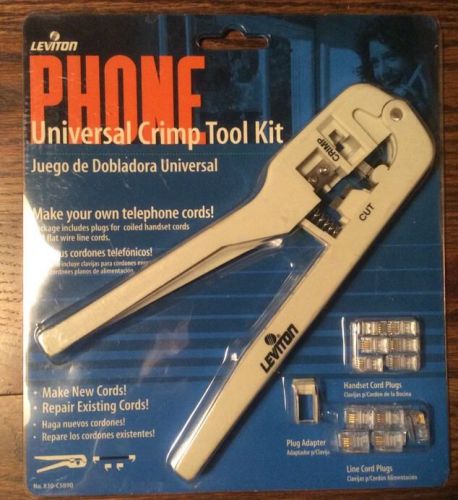 Leviton 830-c5890 crimping kit universal phone crimper for sale