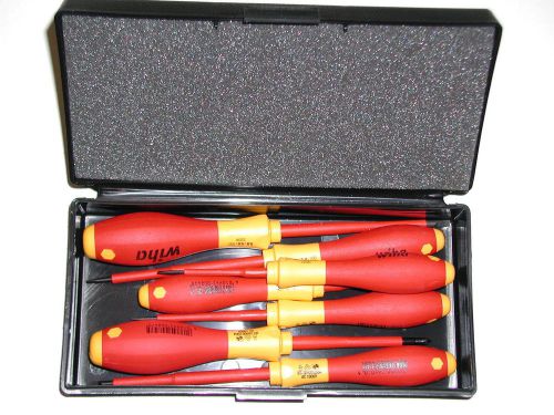 Wiha 7 pc. insulated small screwdriver set in molded case 32188 for sale