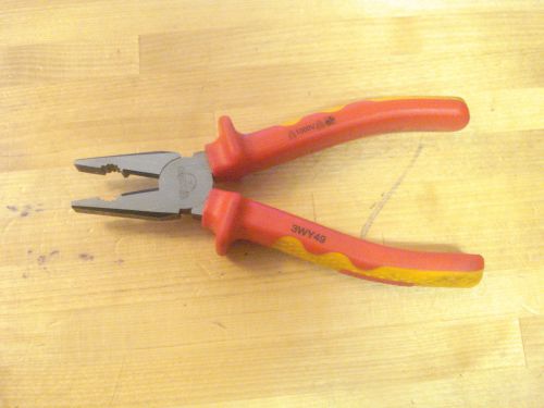 7&#034; insulated linesman pliers, wire stripper, wire cutter   (hs3) for sale