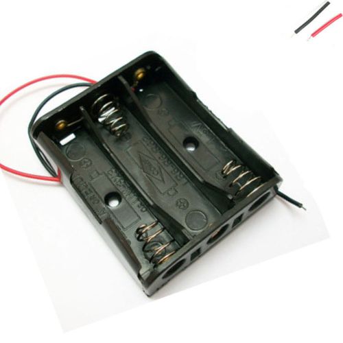 100 3 AAA 3A Cells Battery 6V Holder Box Case 6&#039;&#039; Lead