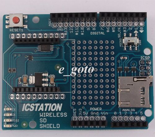 Wireless SD Shield for Arduino Xbee Module &amp; SD Card Socket ICSJ010A
