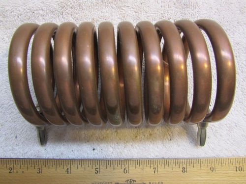 Copper Tube Inductor Coil - 9 Turns, 3&#034; Diameter