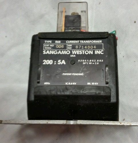 Three SANGAMO WESTON TYPE R6B CURRENT TRANSFORMER 92354-006 used!!