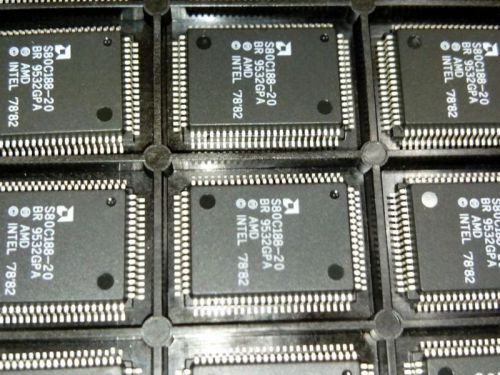 100 pcs s80c188-20br amd (s80c188-20) - cpu - ic for sale