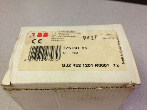 Abb t75du25  ol relay b40 series 18-25a *new in box!* for sale
