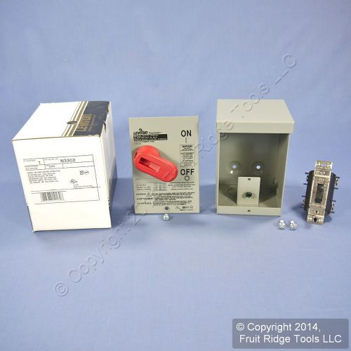 Leviton Motor Starter Switch DPST Double-Pole Single Throw w/Lockout 30A N3302