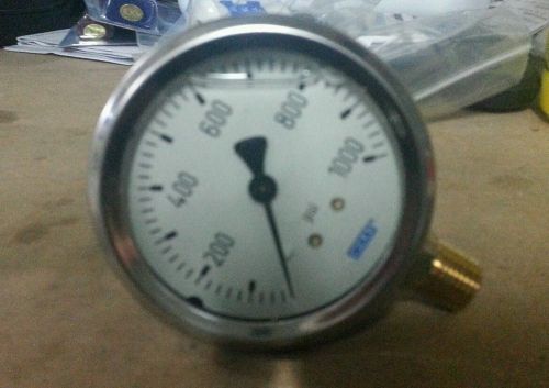 WIKA industrial pressure gauge 2.5&#034; liquid filled P/N9767126