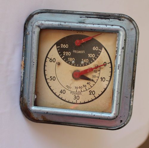 Vintage industrial pressure gauge  marshalltown iowa steam punk decor 60 pound for sale