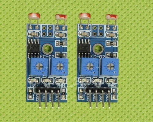 2PCS 5V 2-Channel Photosensitive Resistance Sensor Module for Arduino STM32
