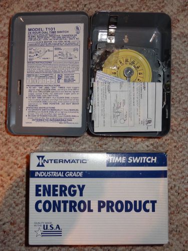 NEW Intermatic T101 120-Volt SPST 24 Hour SPST Mechanical Time Switch USA 40AMP
