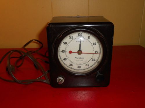 Antique thompson minutes &amp; seconds timer / clock bristal conn usa for sale