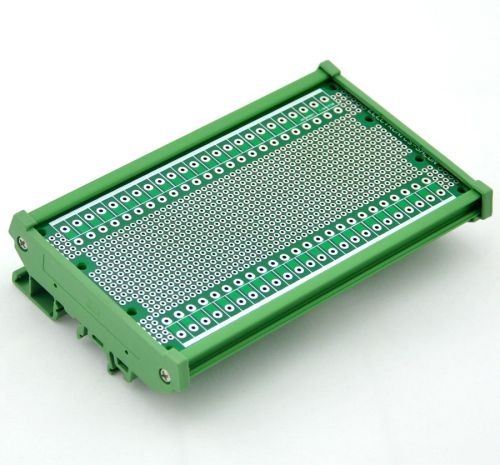 Din rail mounting carrier housing with prototype board. pcb size 137.4 x 72mm for sale