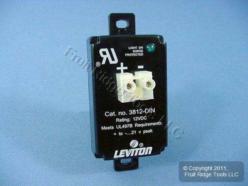 Leviton din rail equipment cabinet surge protector suppressor 12vdc 3812-din for sale