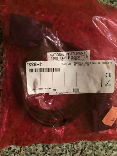 New National Instruments 9-Pin D-SUB Female to Female 1-Meter Cable,183238-01