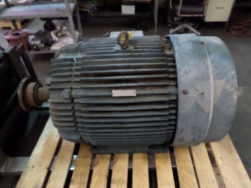RELIANCE XE DUTY MASTER AC MOTOR, 125 HP, 460 VOLTS, FR 445T, 1190 RPM, USED
