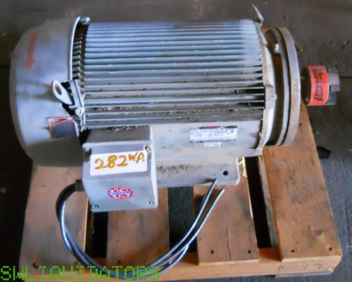 A working Emerson US Electrical Motors 230V, 25 HP, 3Phase, 1765RPM, Type UT