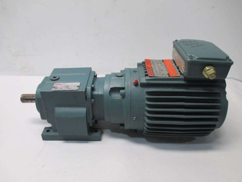 New reliance p14g7527p-be hb382cn140tc 1hp 7.52:1 229.38rpm gear motor d417698 for sale