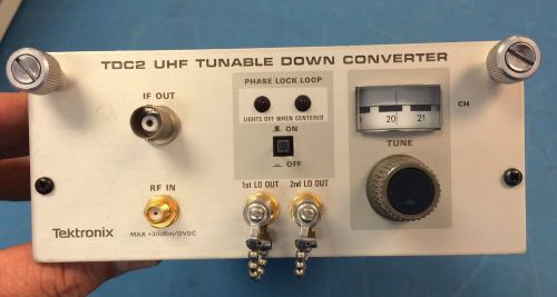 TEKTRONIX TDC2 UHF TUNABLE DOWN CONVERTER