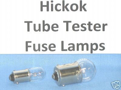 Hickok tube tester fuse lamp bulbs ~ # 81 and # 49 for sale