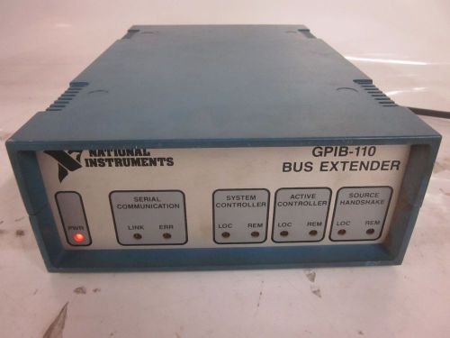 National instruments bus extender gpib-110 fiber optic with power cord blue for sale