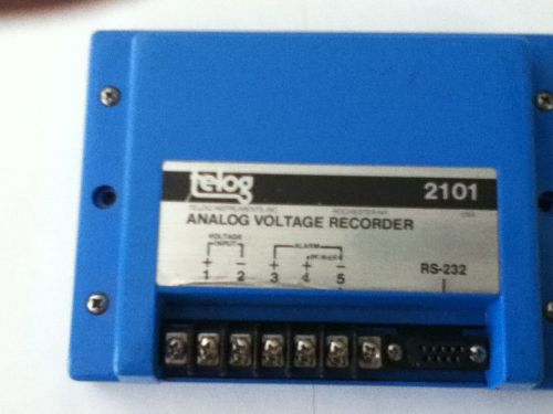 Telog 2101-71 0-10V analog Voltage recorder